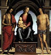 The Madonna between St John the Baptist and St Sebastian